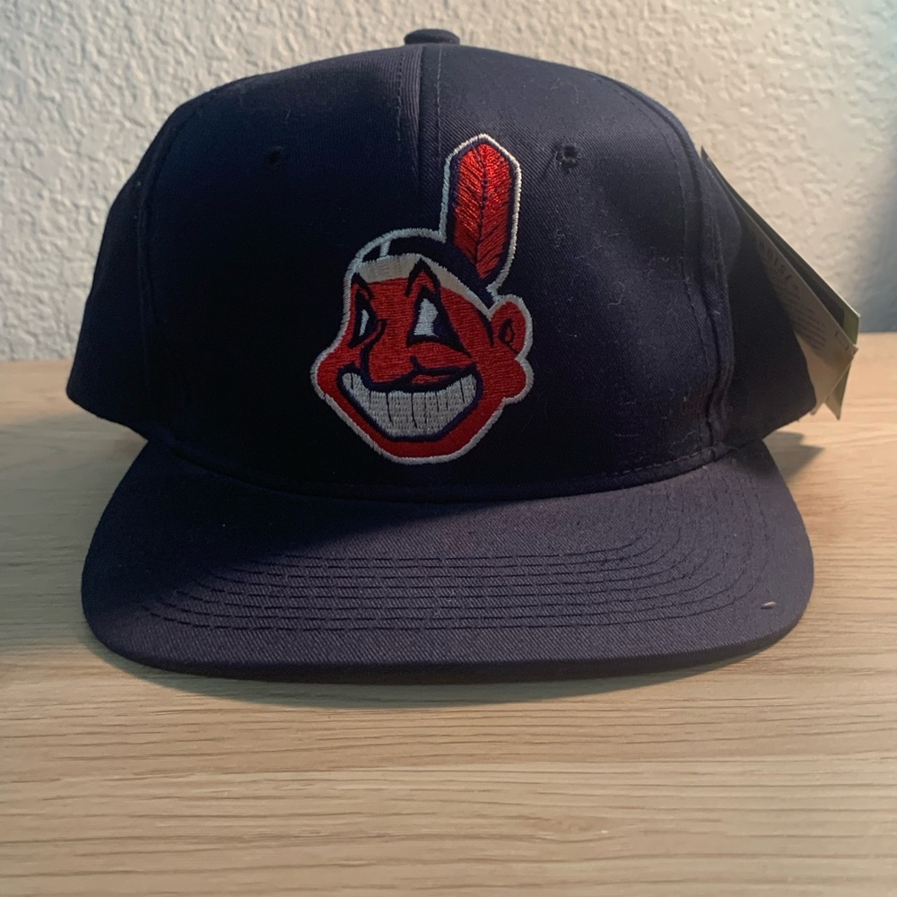 Vintage 90s The G Cap Cleveland Indians Snapback Hat!!!